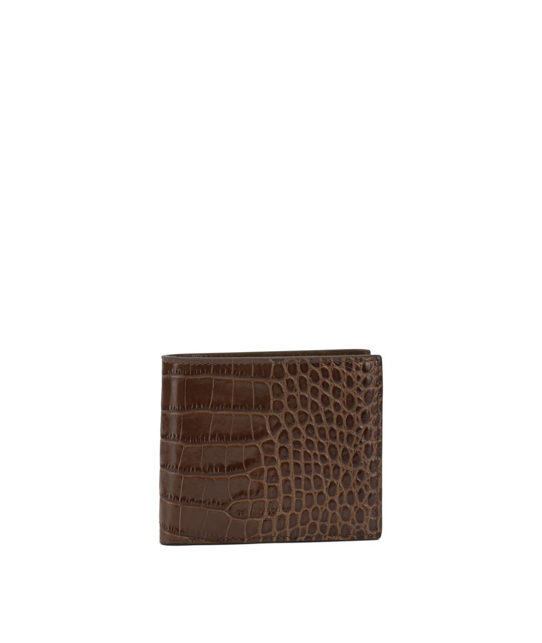 TOM FORD Коричневый кожаный кошелек, фото 1