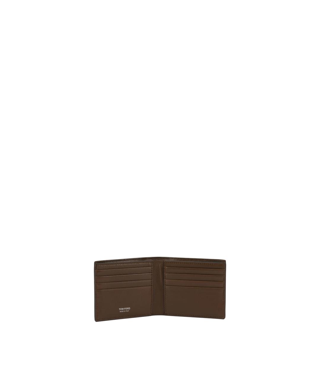 TOM FORD Коричневый кожаный кошелек, фото 5