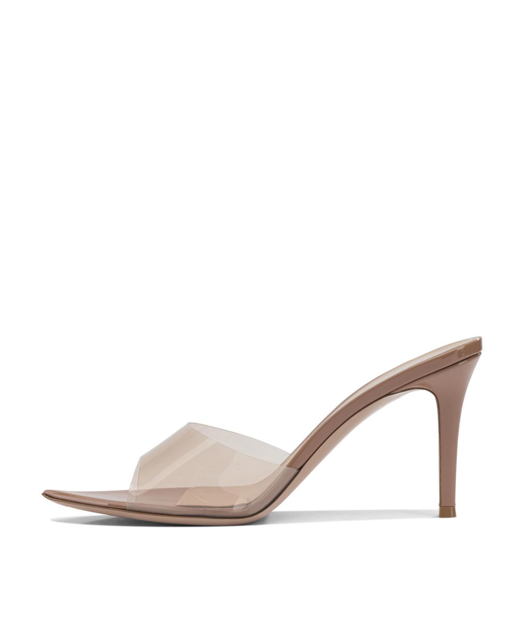 GIANVITO ROSSI Бежевые мюли, фото 3