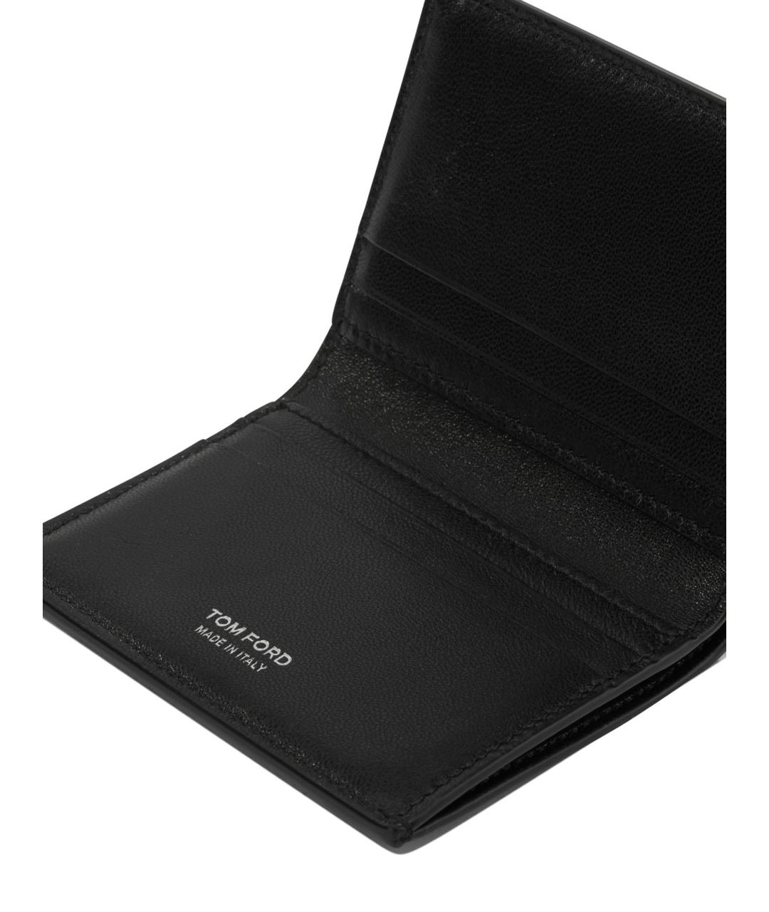TOM FORD Черный кожаный кошелек, фото 4