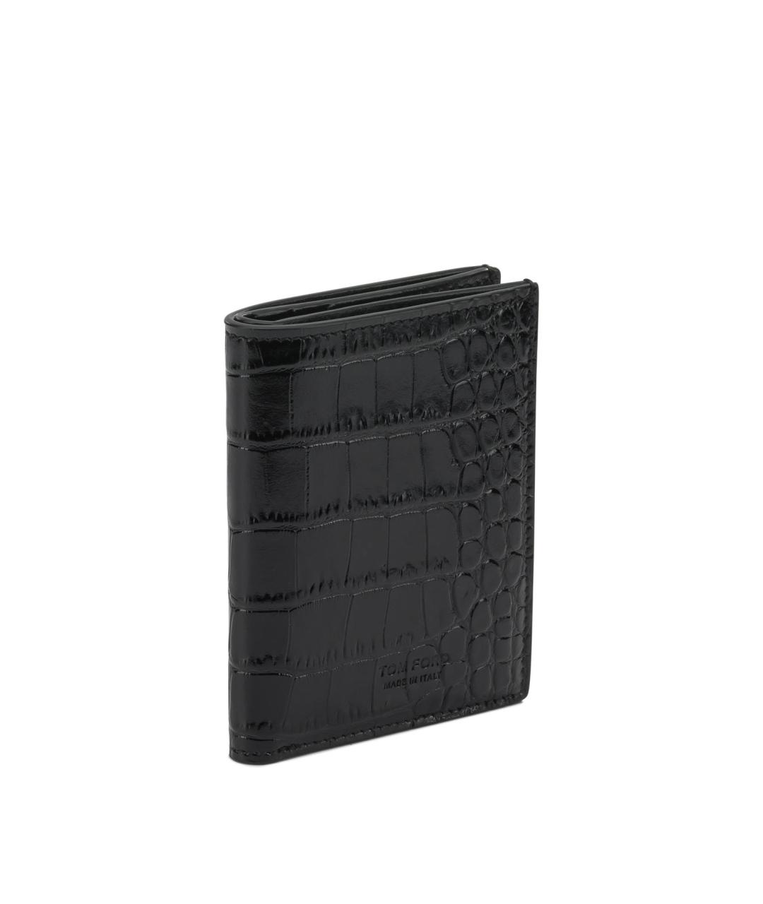 TOM FORD Черный кожаный кошелек, фото 2