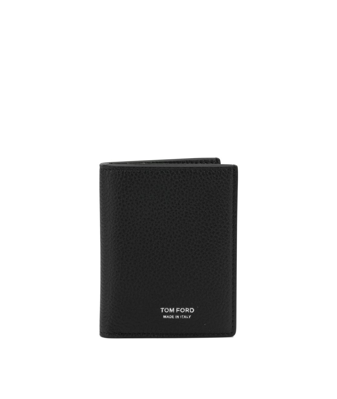 TOM FORD Черный кожаный кошелек, фото 1