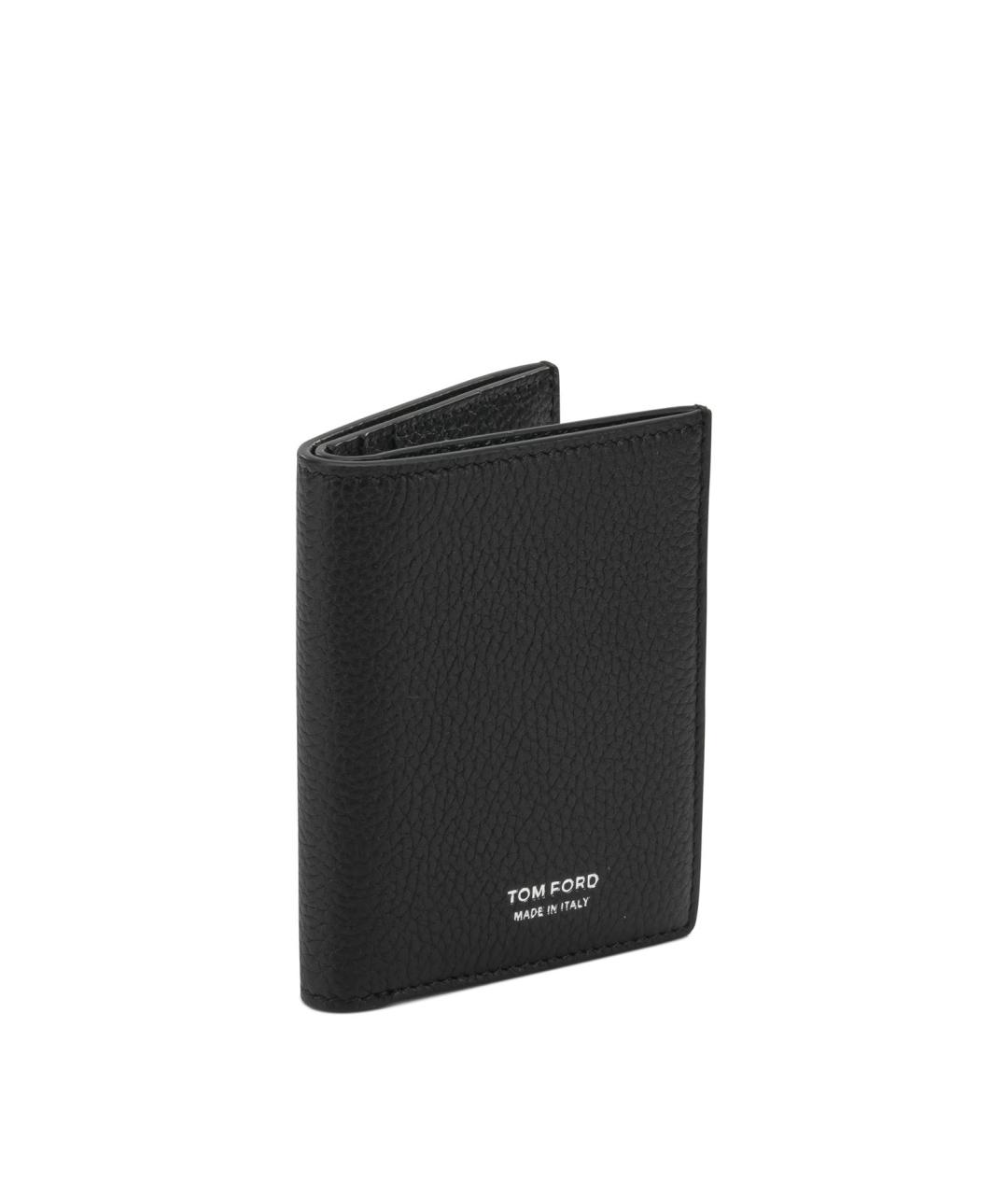 TOM FORD Черный кожаный кошелек, фото 2