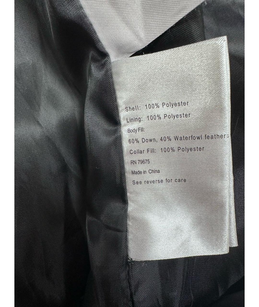 MICHAEL MICHAEL KORS Черный полиэстеровый пуховик, фото 5