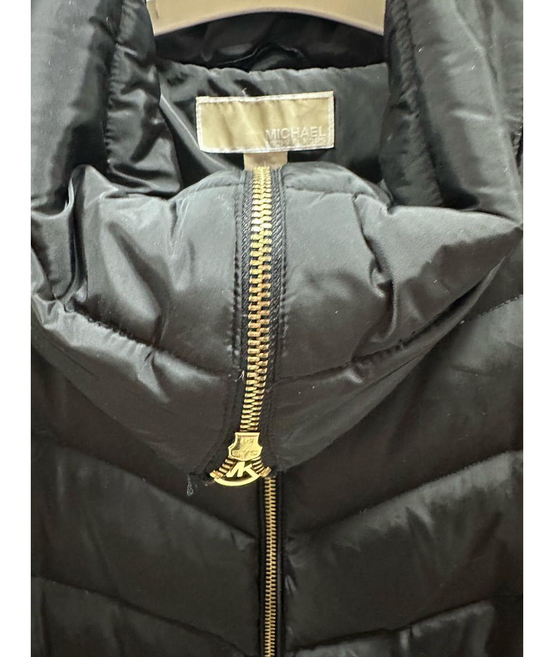 MICHAEL MICHAEL KORS Черный полиэстеровый пуховик, фото 3