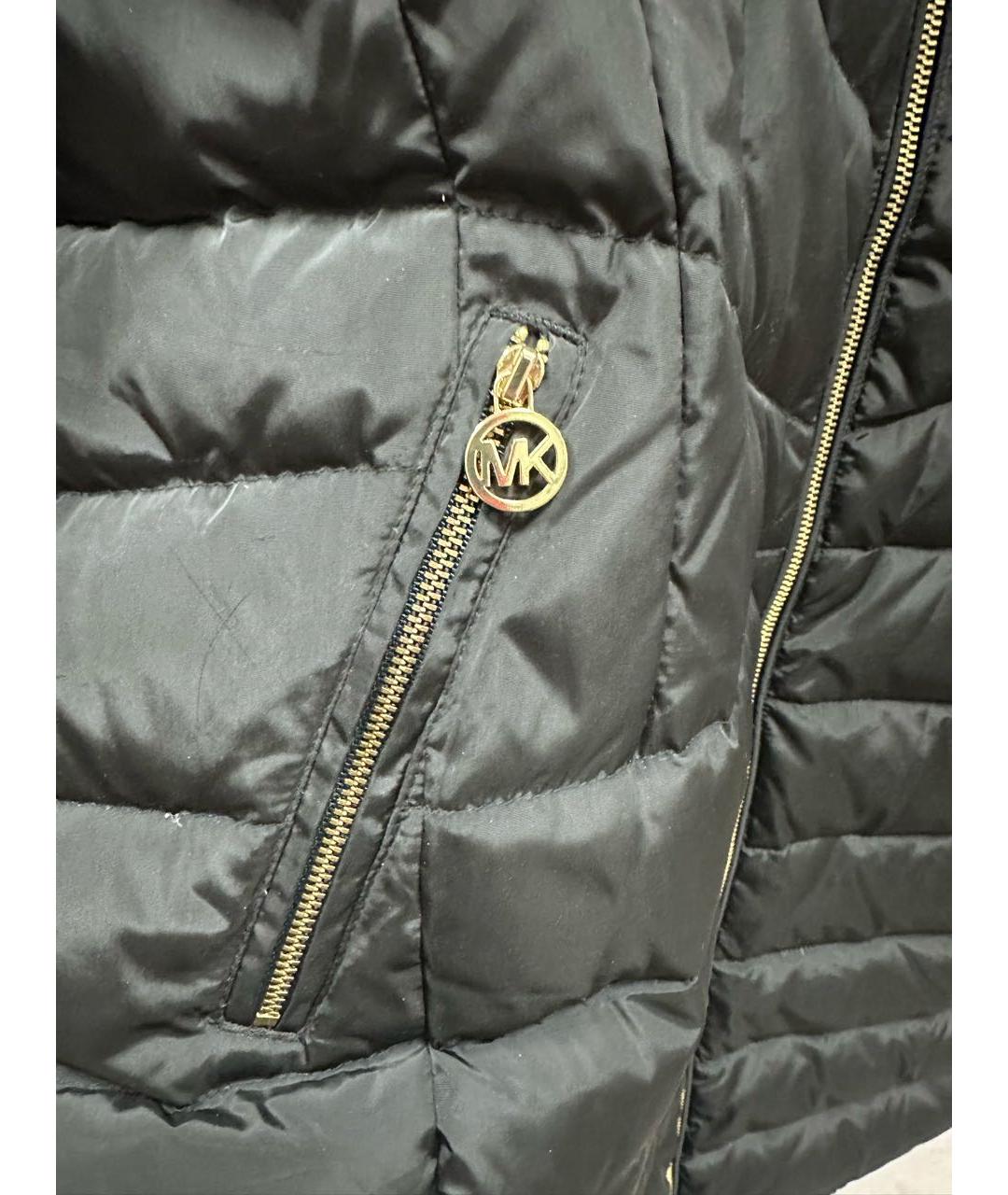 MICHAEL MICHAEL KORS Черный полиэстеровый пуховик, фото 4