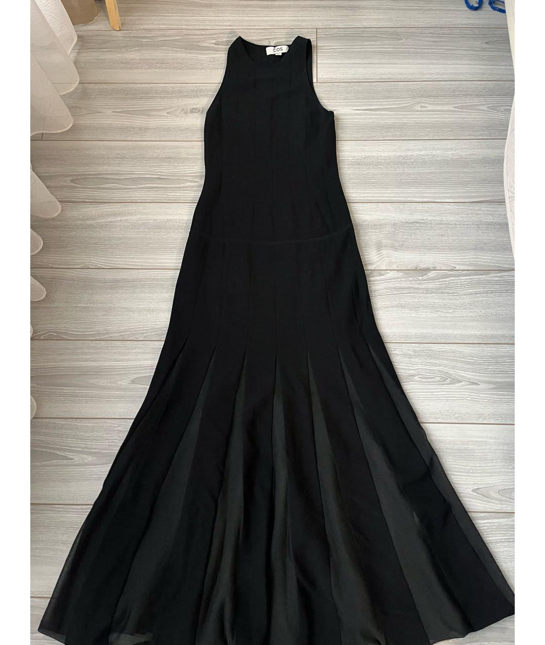 COS Черное хлопковое вечернее платье, фото 3