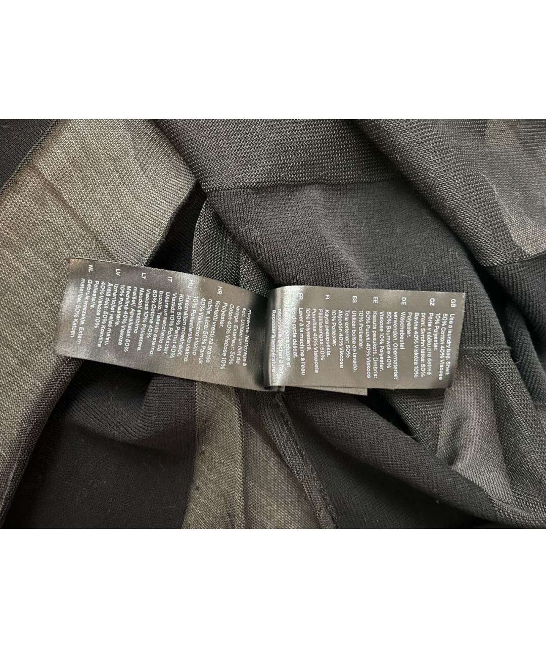 COS Черное хлопковое вечернее платье, фото 6