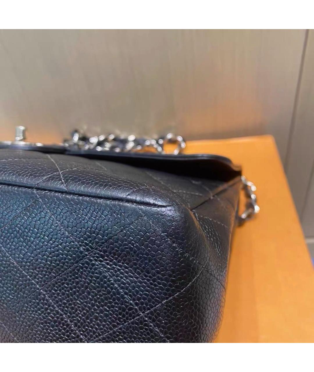 CHANEL Черная кожаная сумка через плечо, фото 8