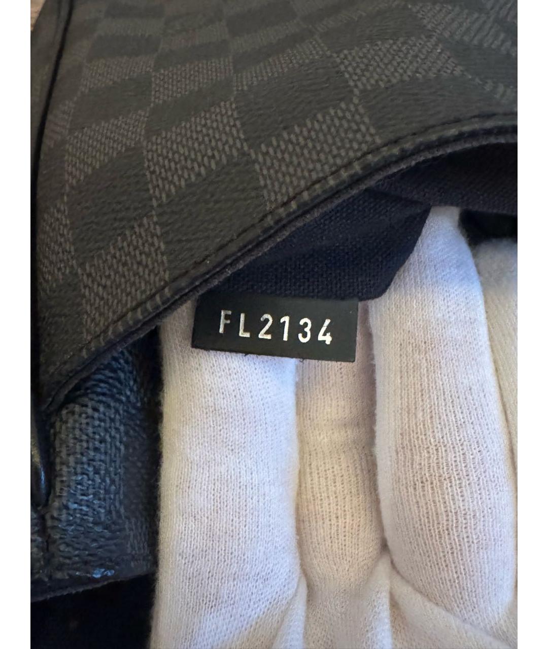 LOUIS VUITTON Антрацитовая сумка на плечо, фото 6