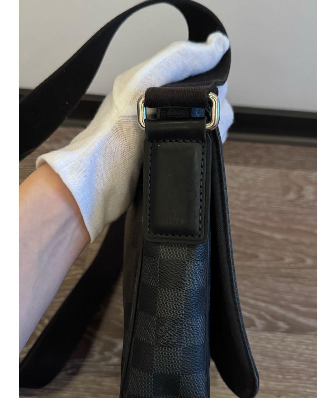 LOUIS VUITTON Антрацитовая сумка на плечо, фото 8