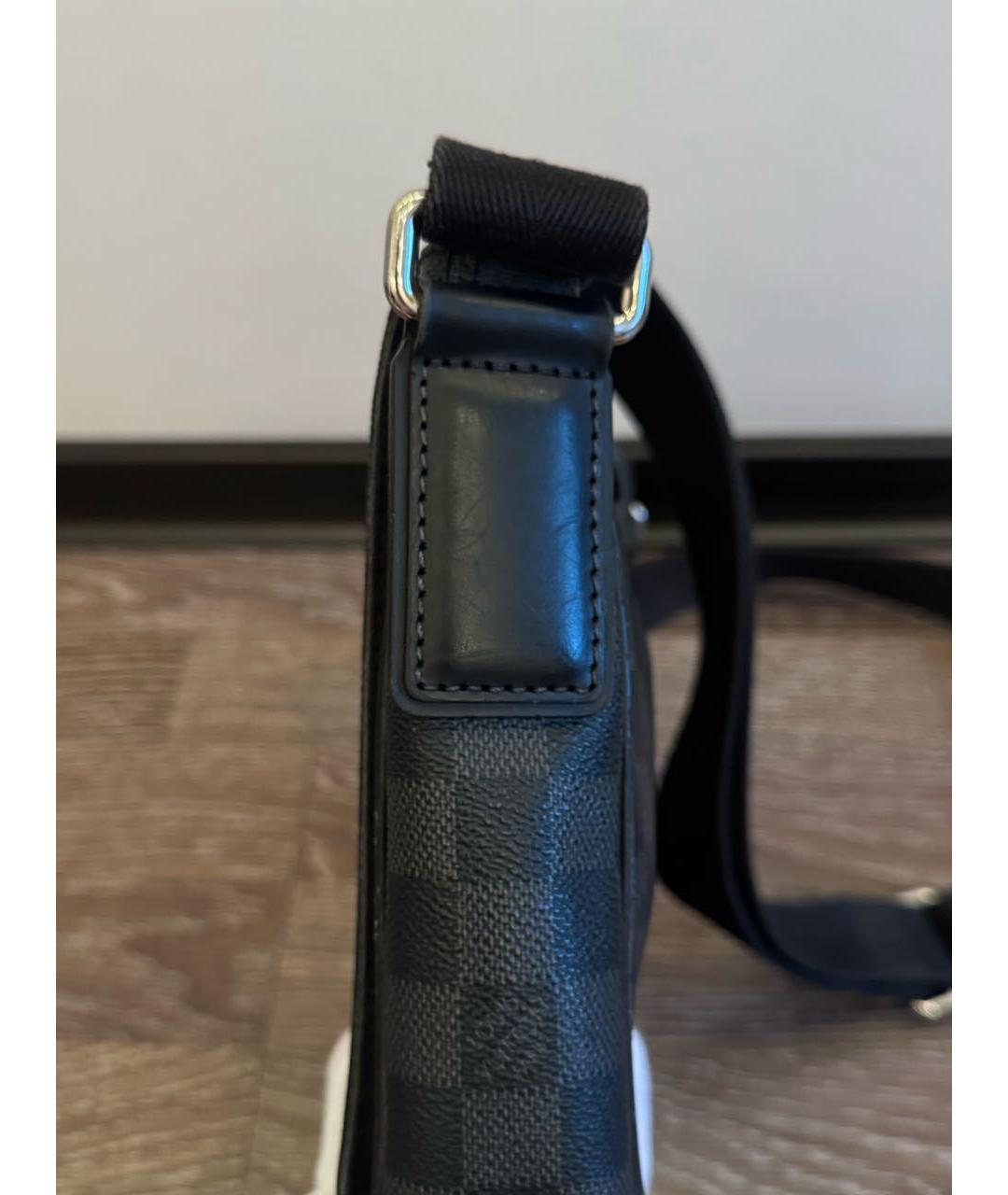 LOUIS VUITTON Антрацитовая сумка на плечо, фото 7