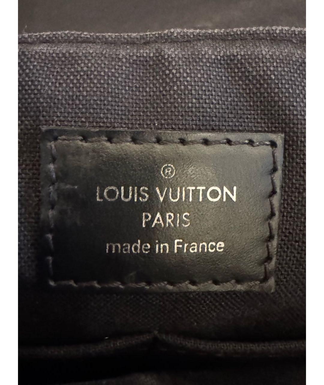 LOUIS VUITTON Антрацитовая сумка на плечо, фото 4
