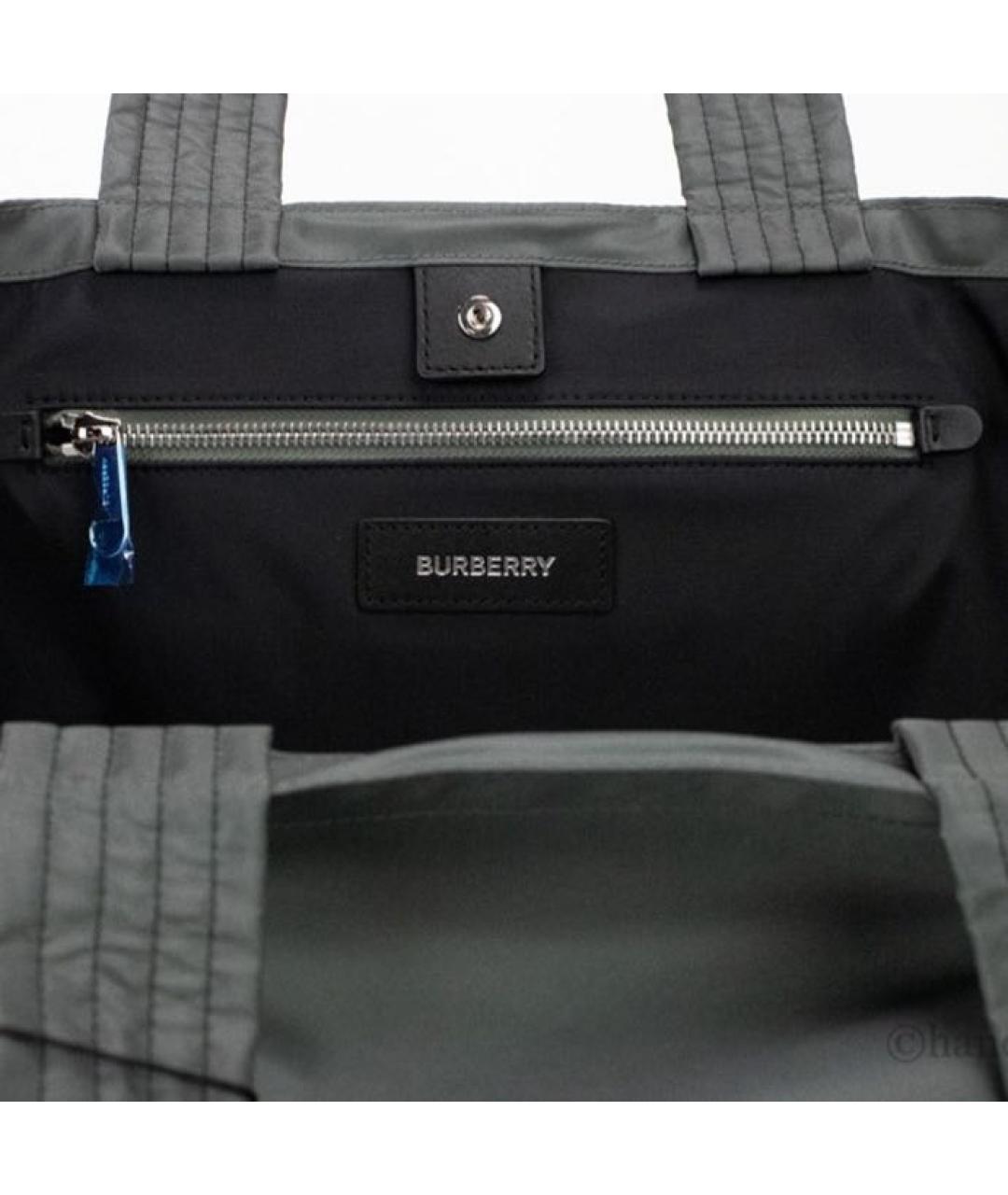 BURBERRY Серая сумка тоут, фото 5