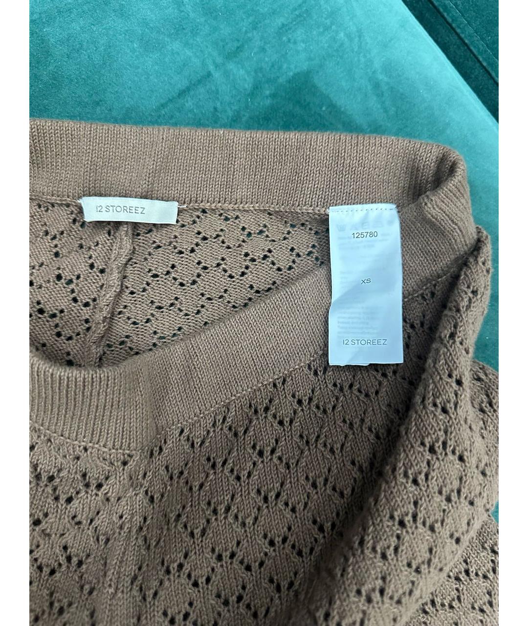 12 STOREEZ Коричневый костюм с брюками, фото 3