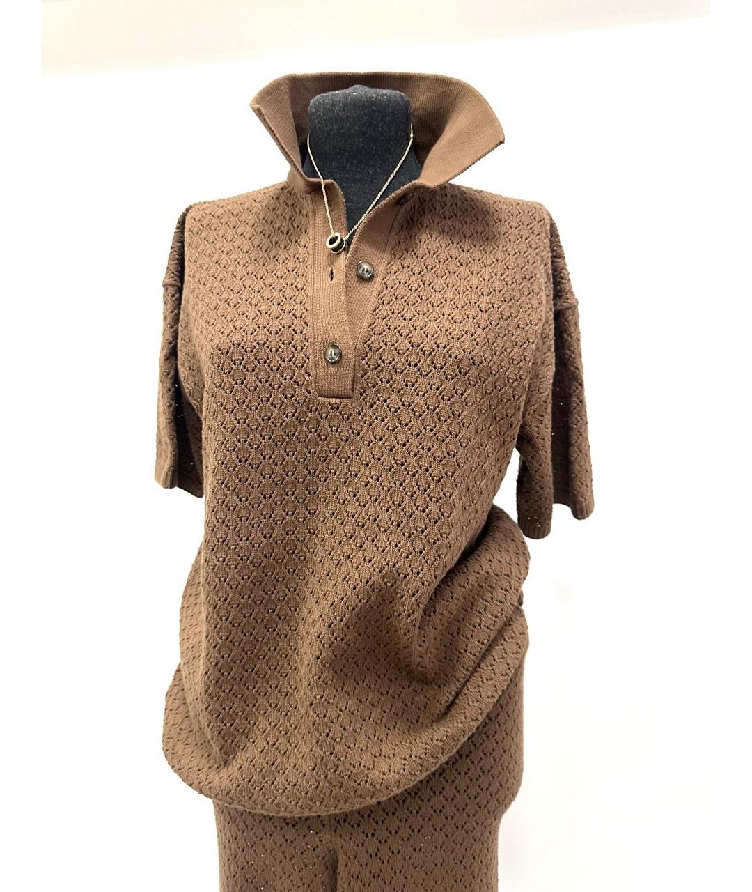 12 STOREEZ Коричневый костюм с брюками, фото 8