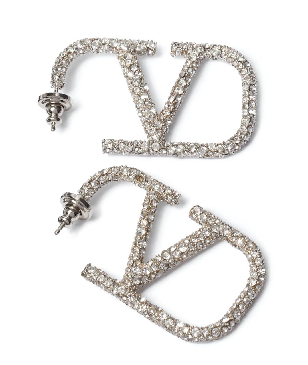 VALENTINO Серебряные металлические серьги, фото 2