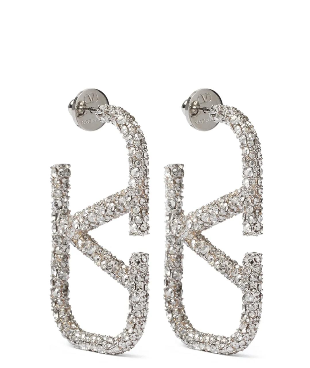 VALENTINO Серебряные металлические серьги, фото 1