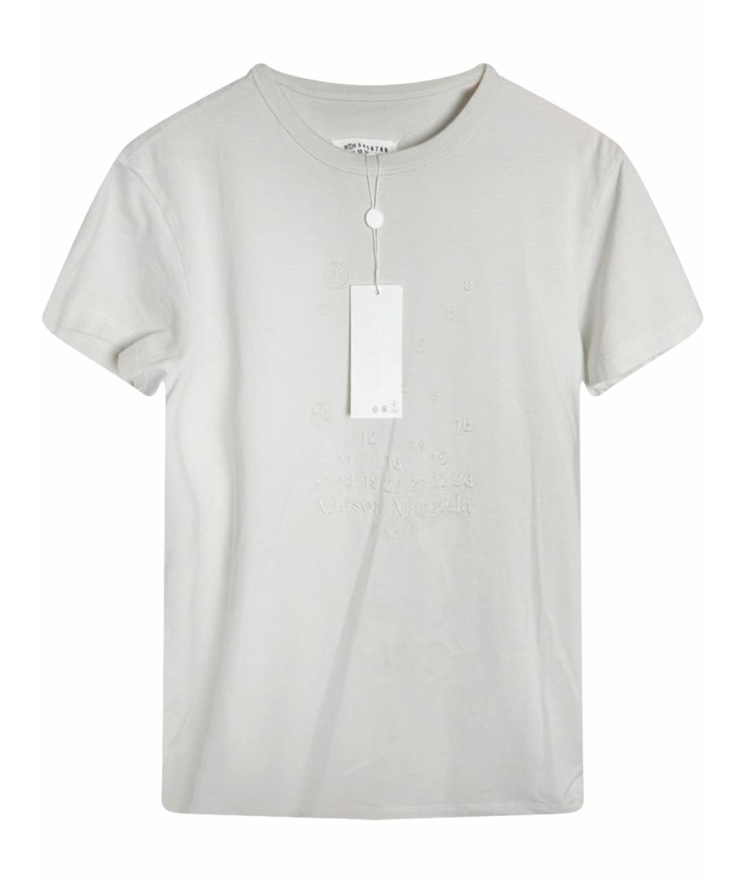 MAISON MARGIELA Бежевая хлопковая футболка, фото 1
