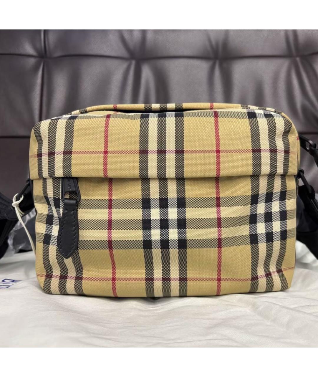 BURBERRY Бежевая сумка через плечо, фото 7