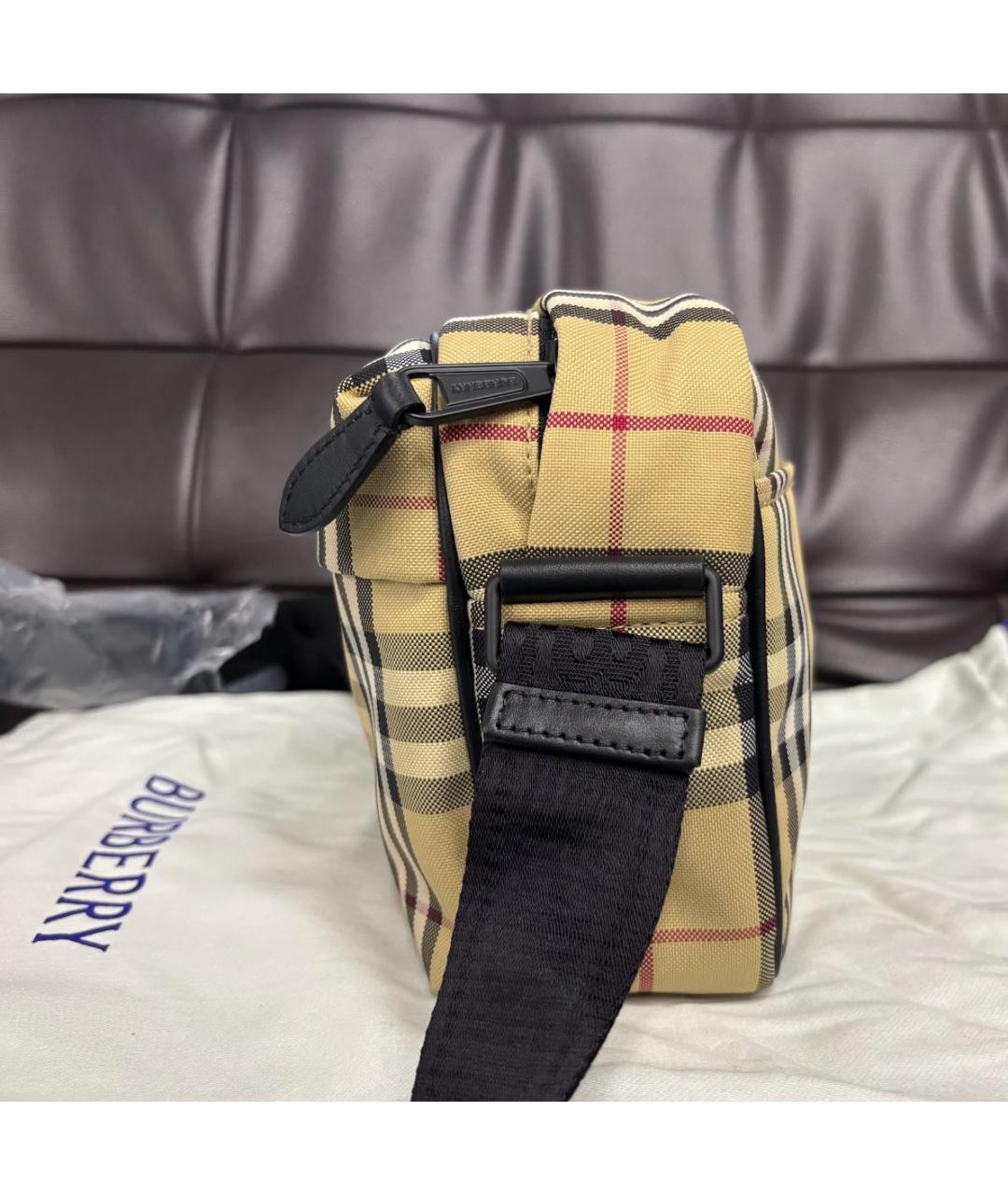 BURBERRY Бежевая сумка через плечо, фото 6