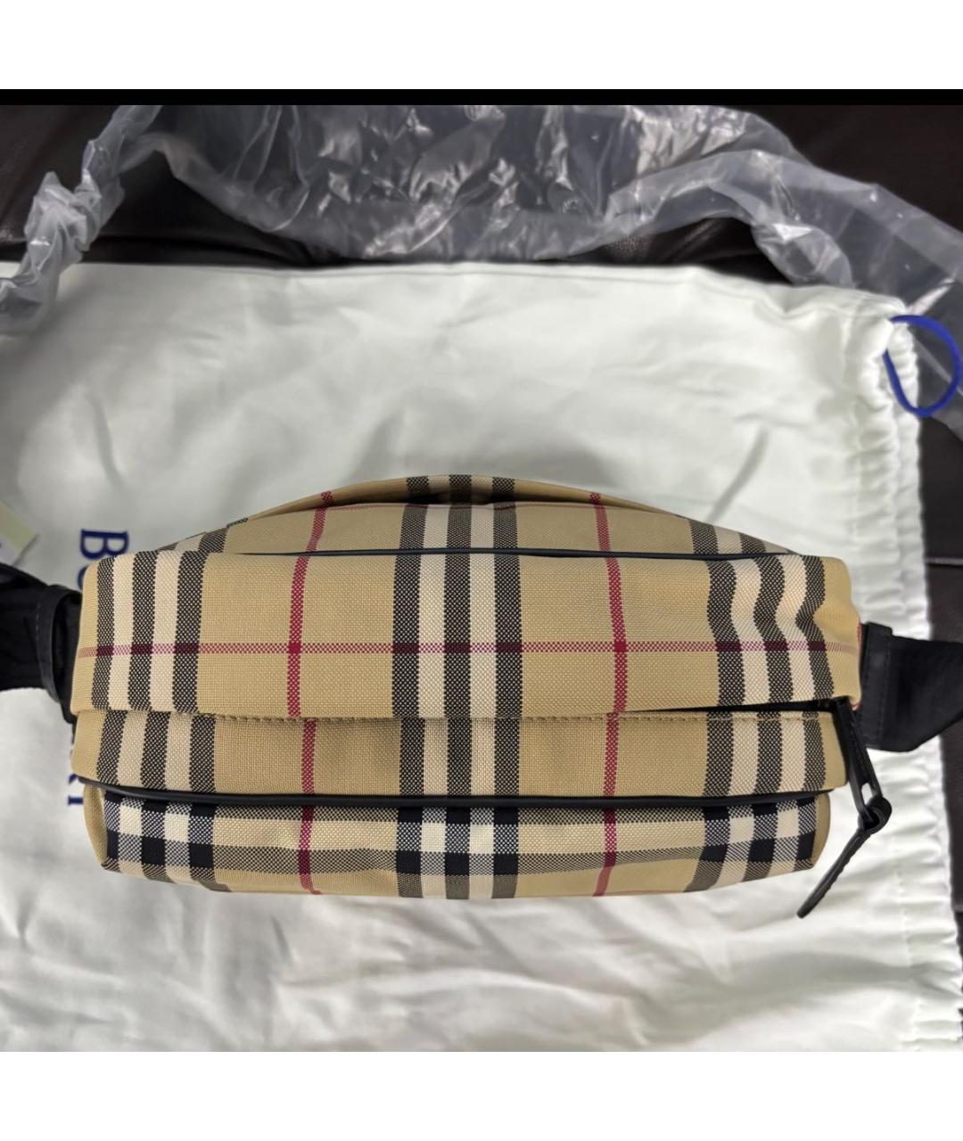 BURBERRY Бежевая сумка через плечо, фото 8