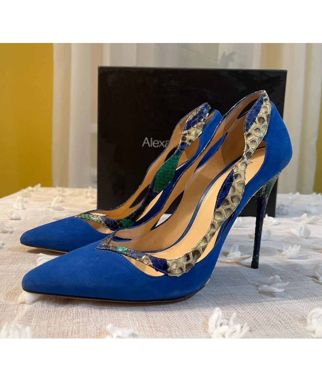 ALEXANDRE BIRMAN Синие замшевые туфли, фото 5