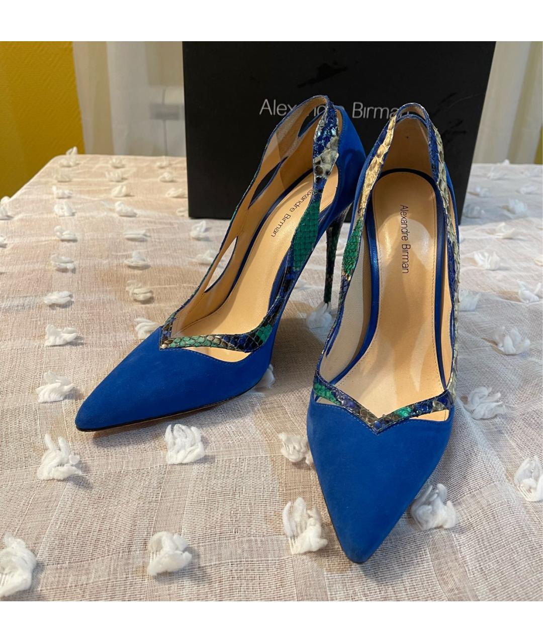 ALEXANDRE BIRMAN Синие замшевые туфли, фото 2