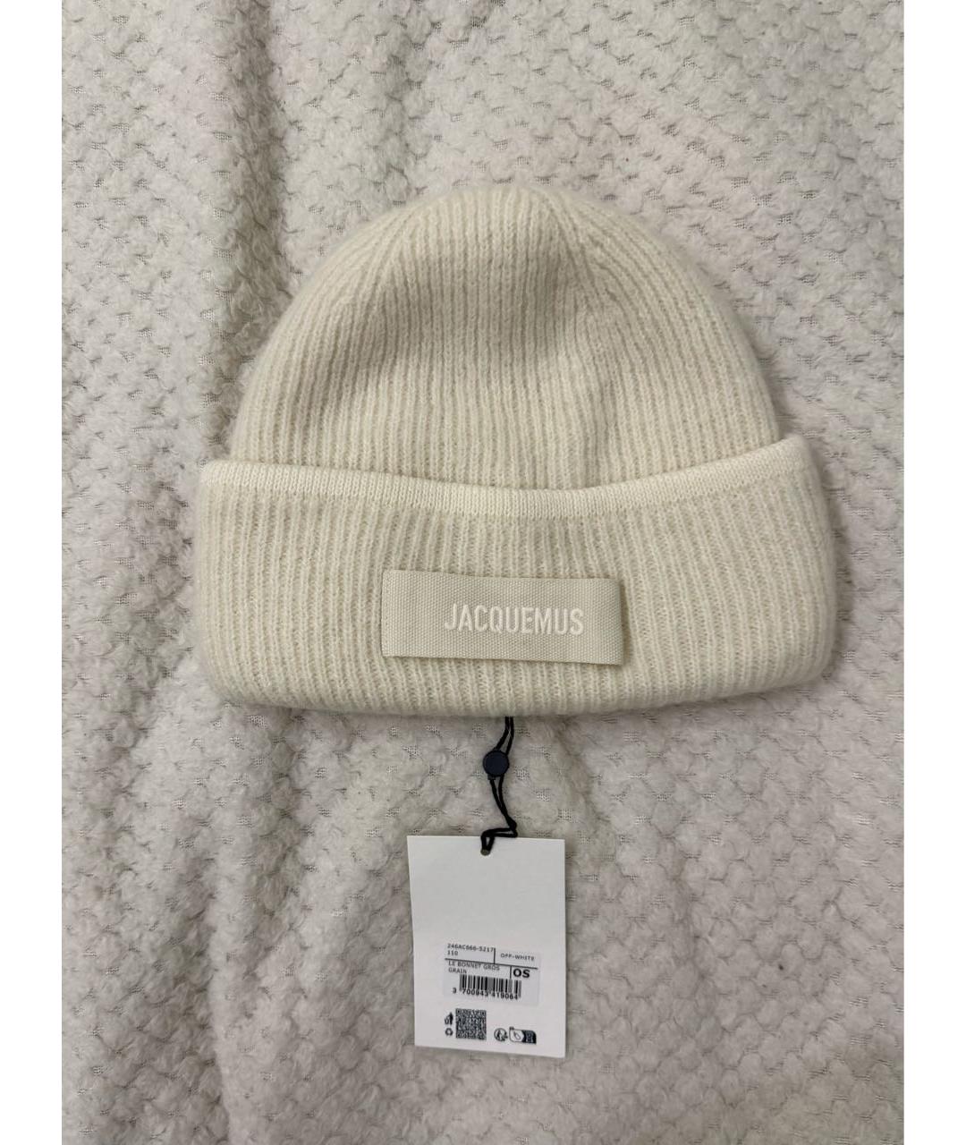 JACQUEMUS Бежевая шерстяная шапка, фото 8