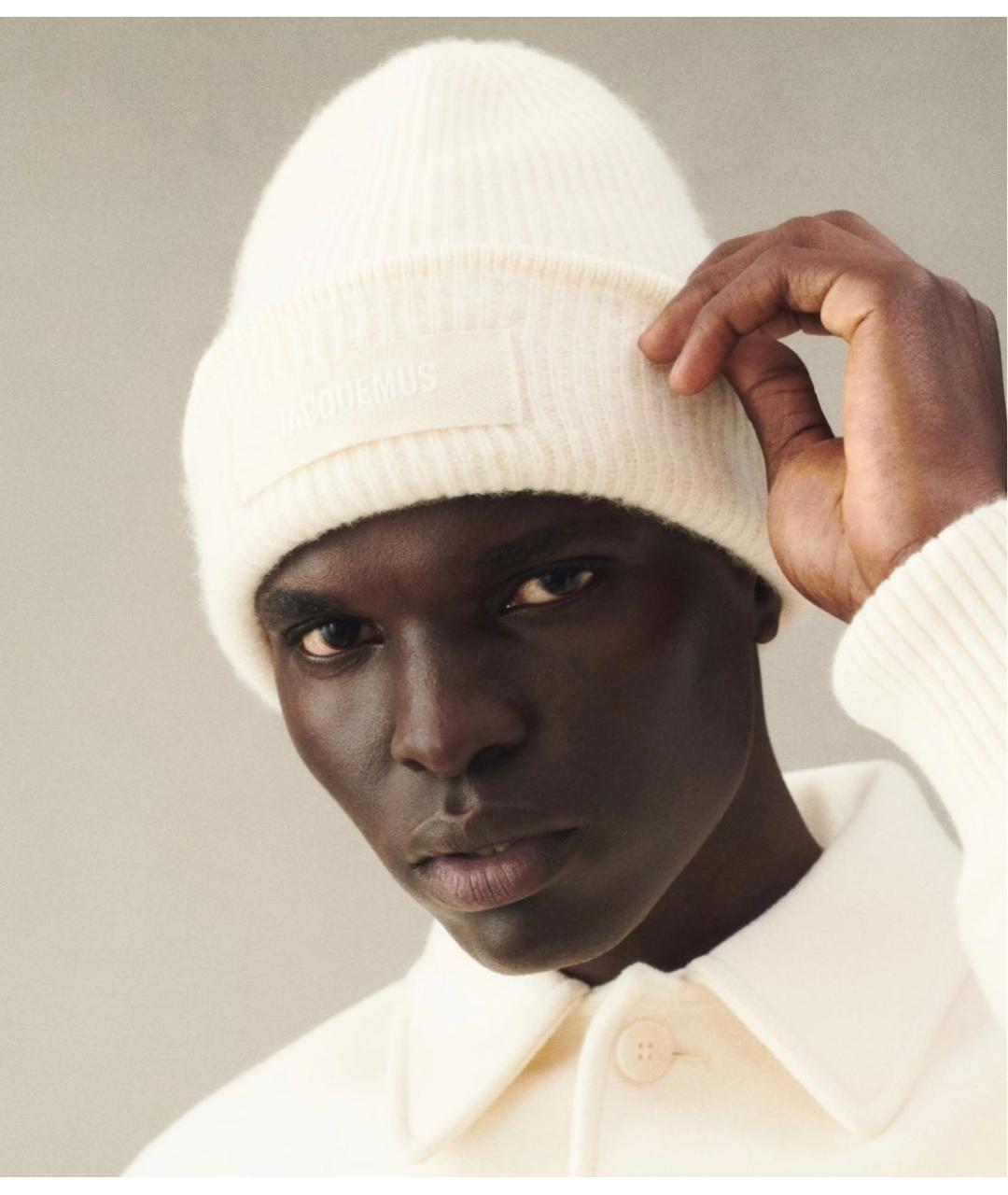 JACQUEMUS Бежевая шерстяная шапка, фото 6