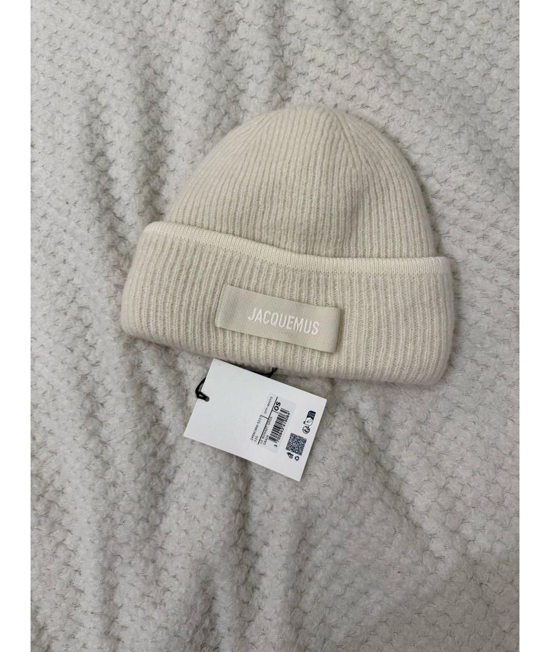 JACQUEMUS Бежевая шерстяная шапка, фото 2