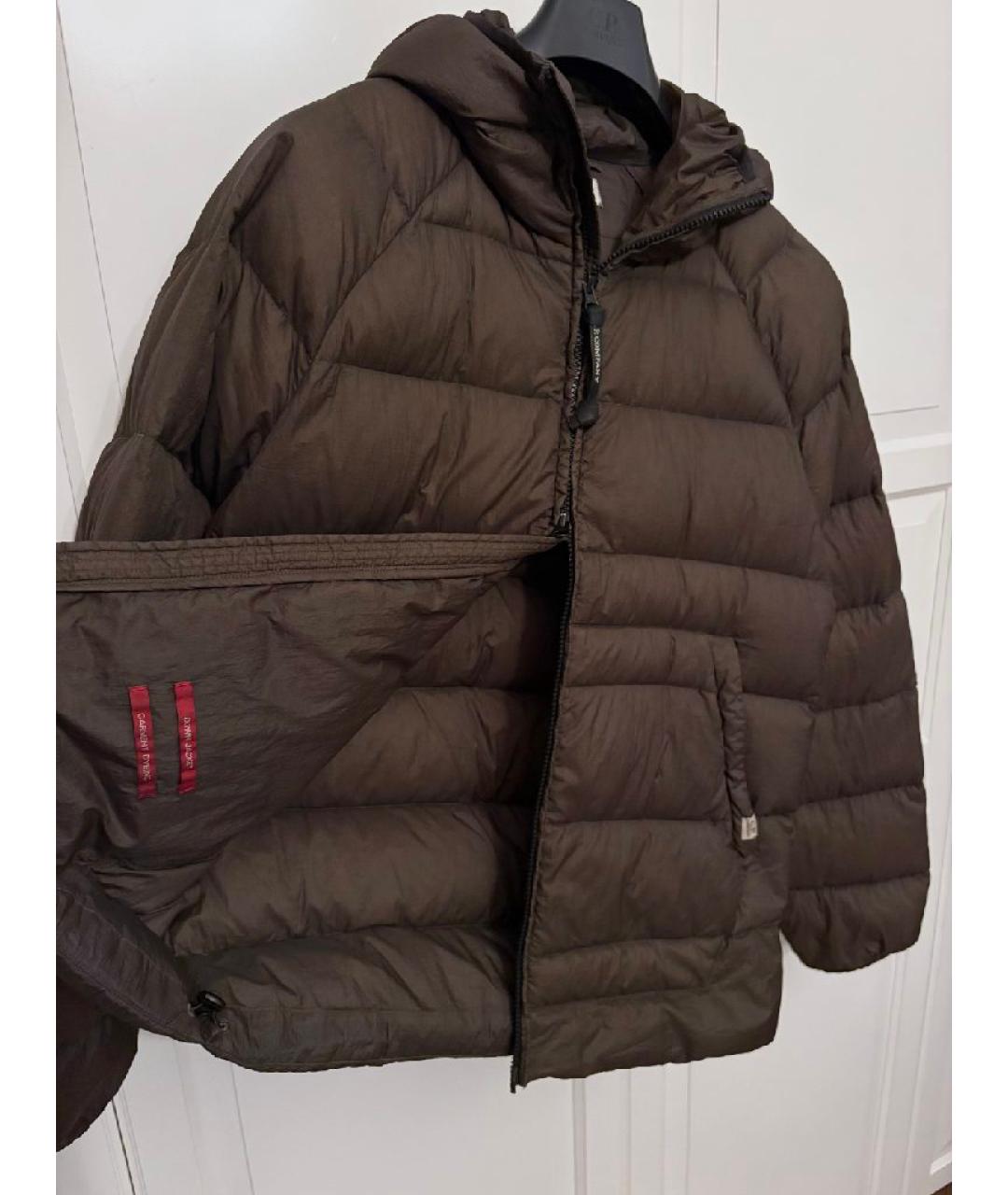 CP COMPANY Хаки полиамидовый пуховик, фото 4