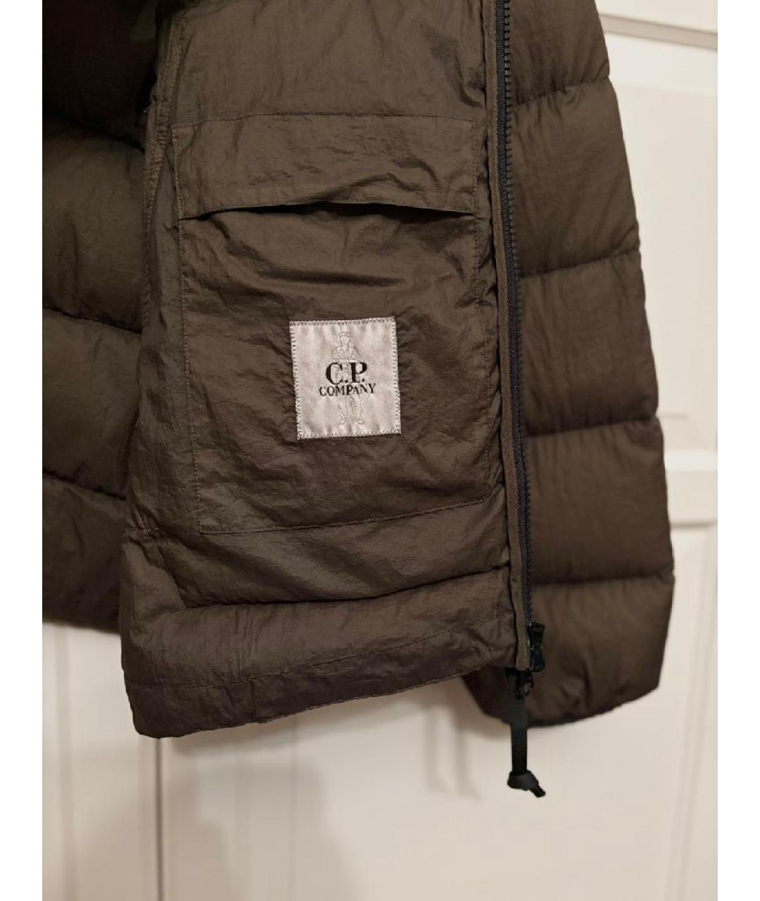 CP COMPANY Хаки полиамидовый пуховик, фото 6
