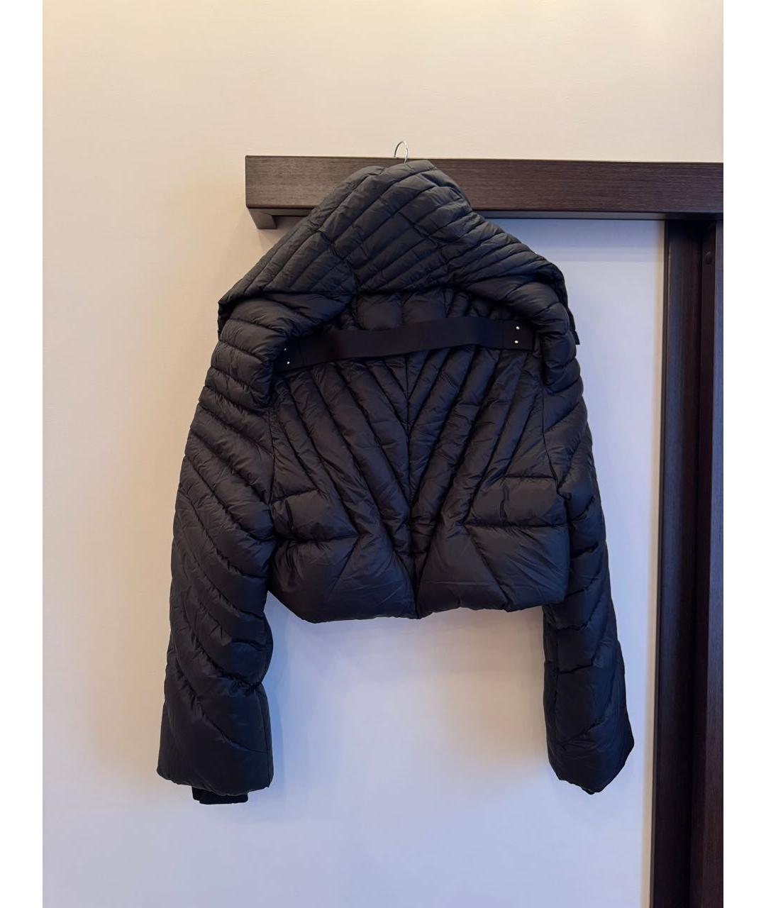 MONCLER Черный полиамидовый пуховик, фото 2
