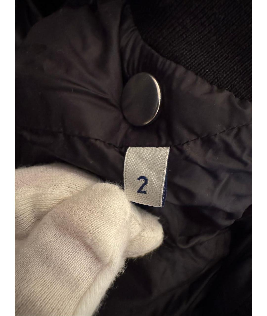 MONCLER Черный полиамидовый пуховик, фото 8