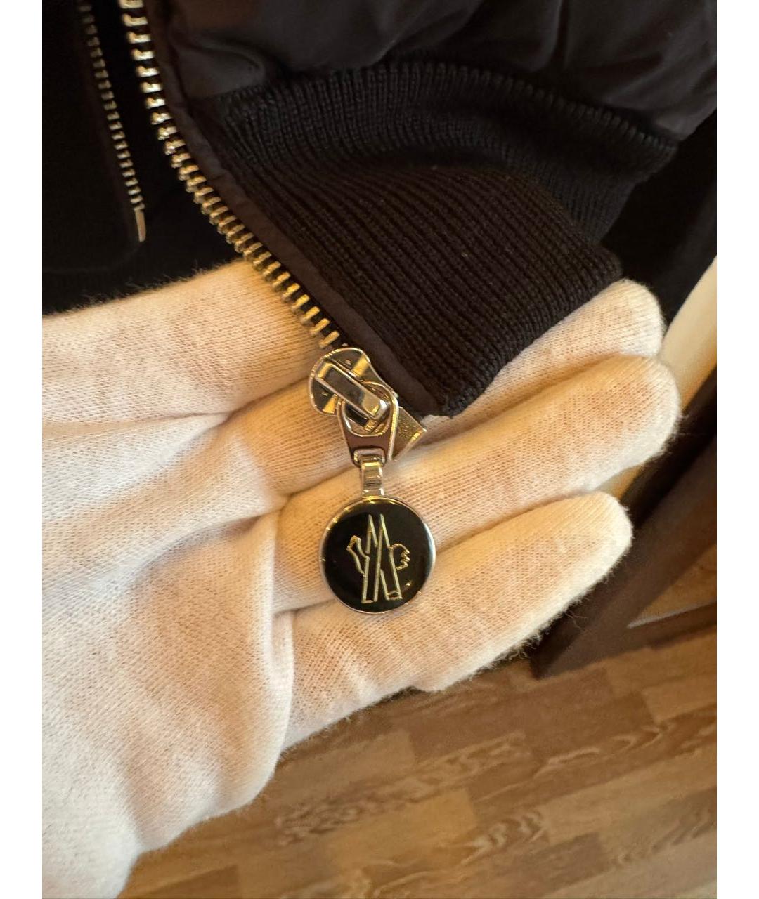 MONCLER Черная хлопковая куртка, фото 7