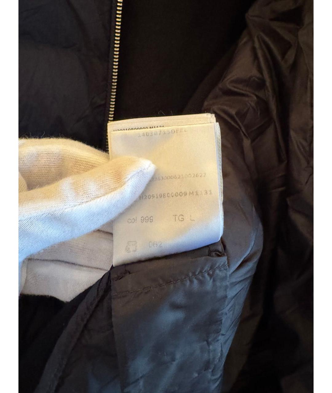 MONCLER Черная хлопковая куртка, фото 5