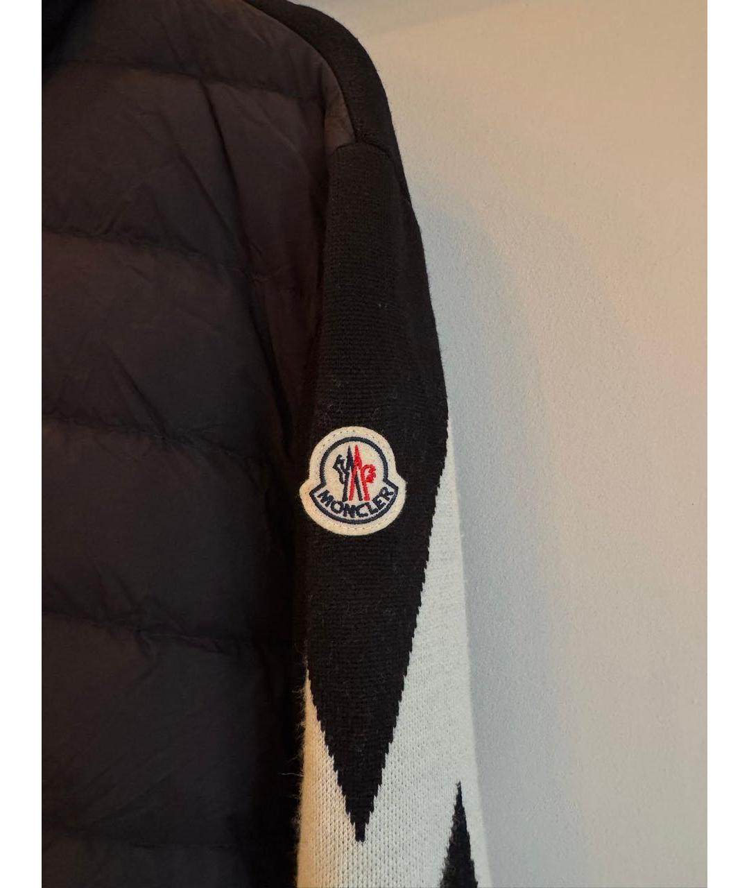 MONCLER Черная хлопковая куртка, фото 3