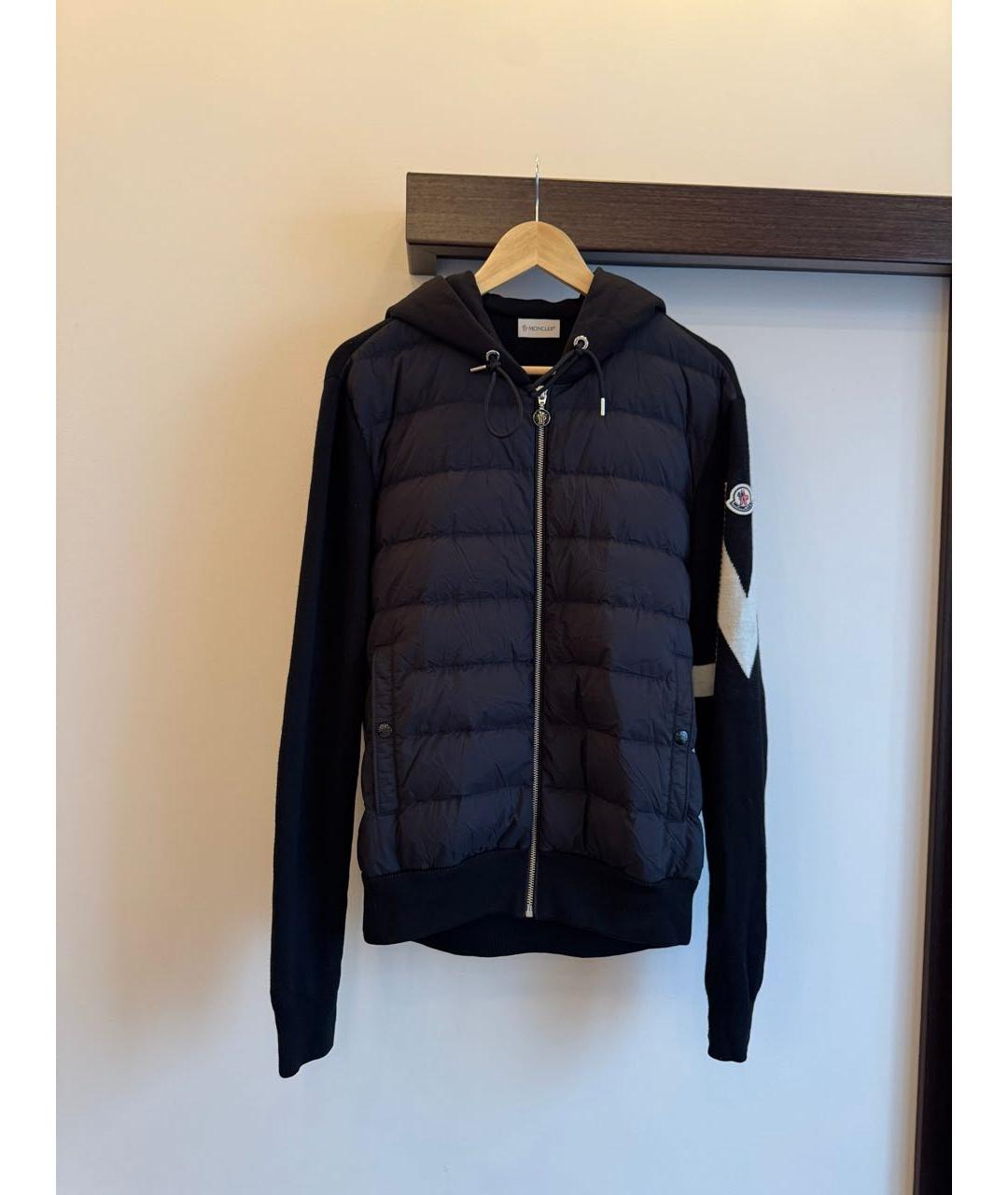 MONCLER Черная хлопковая куртка, фото 9