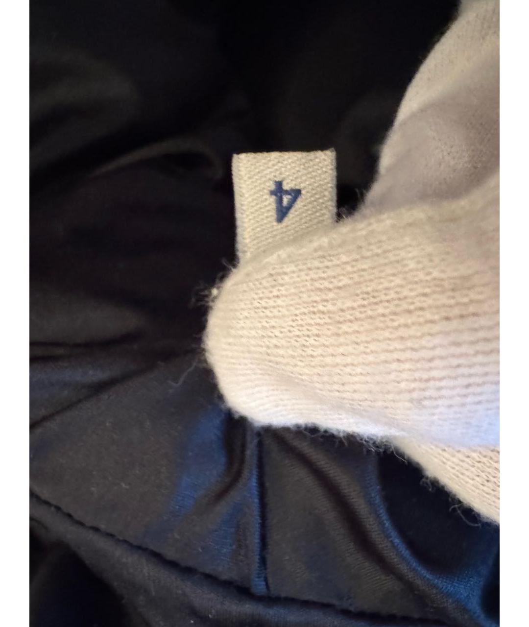 MONCLER Черный полиэстеровый пуховик, фото 4