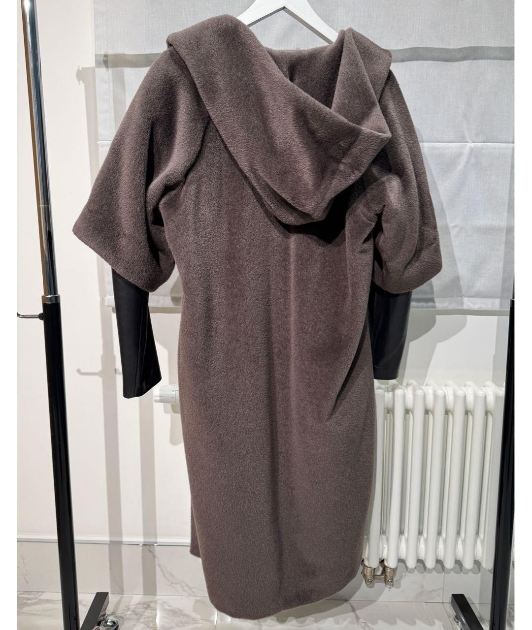 HERMES Коричневое кашемировое пальто, фото 2