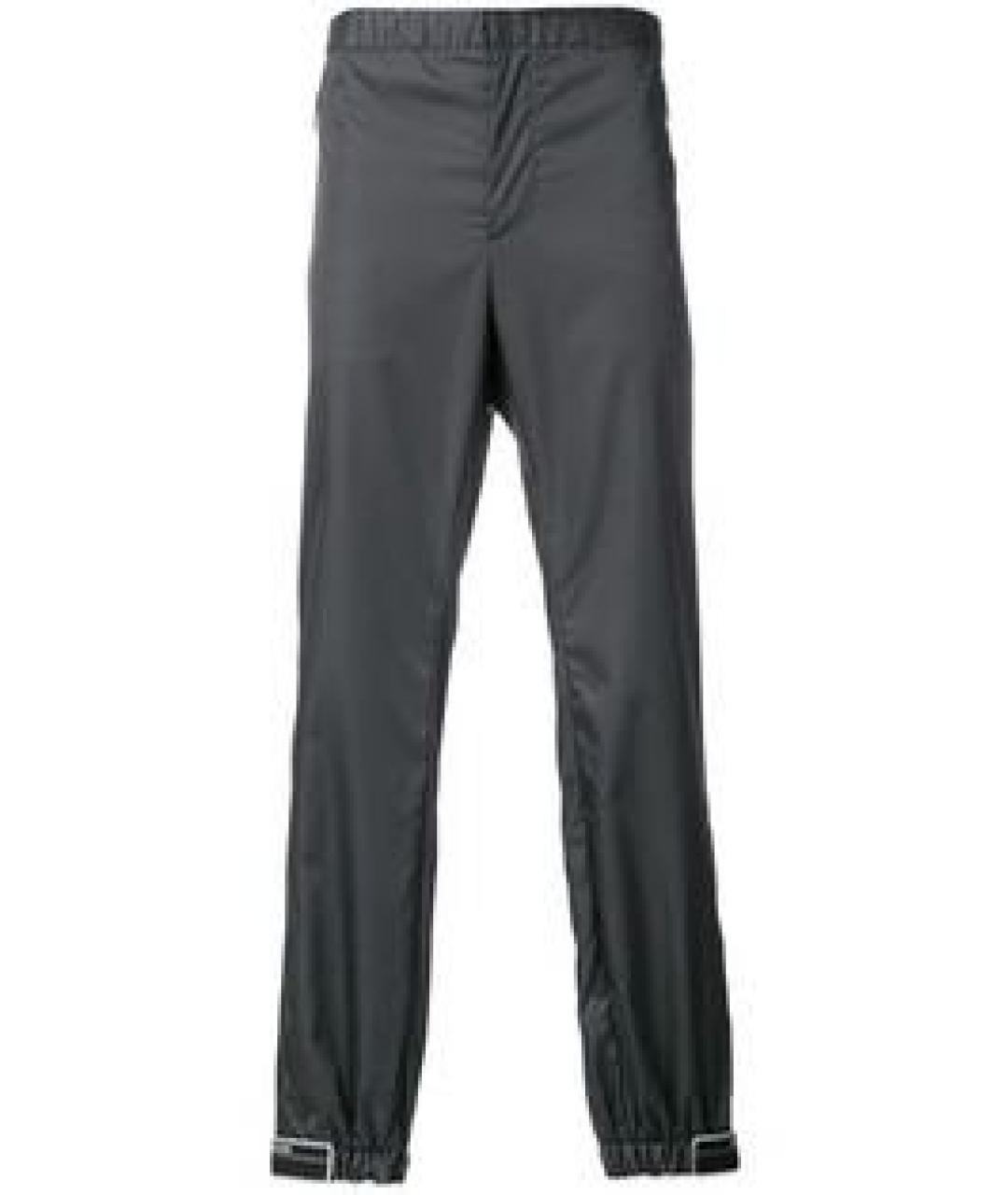 PRADA Антрацитовые повседневные брюки, фото 5