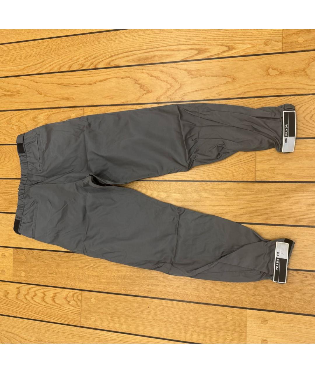 PRADA Антрацитовые повседневные брюки, фото 4