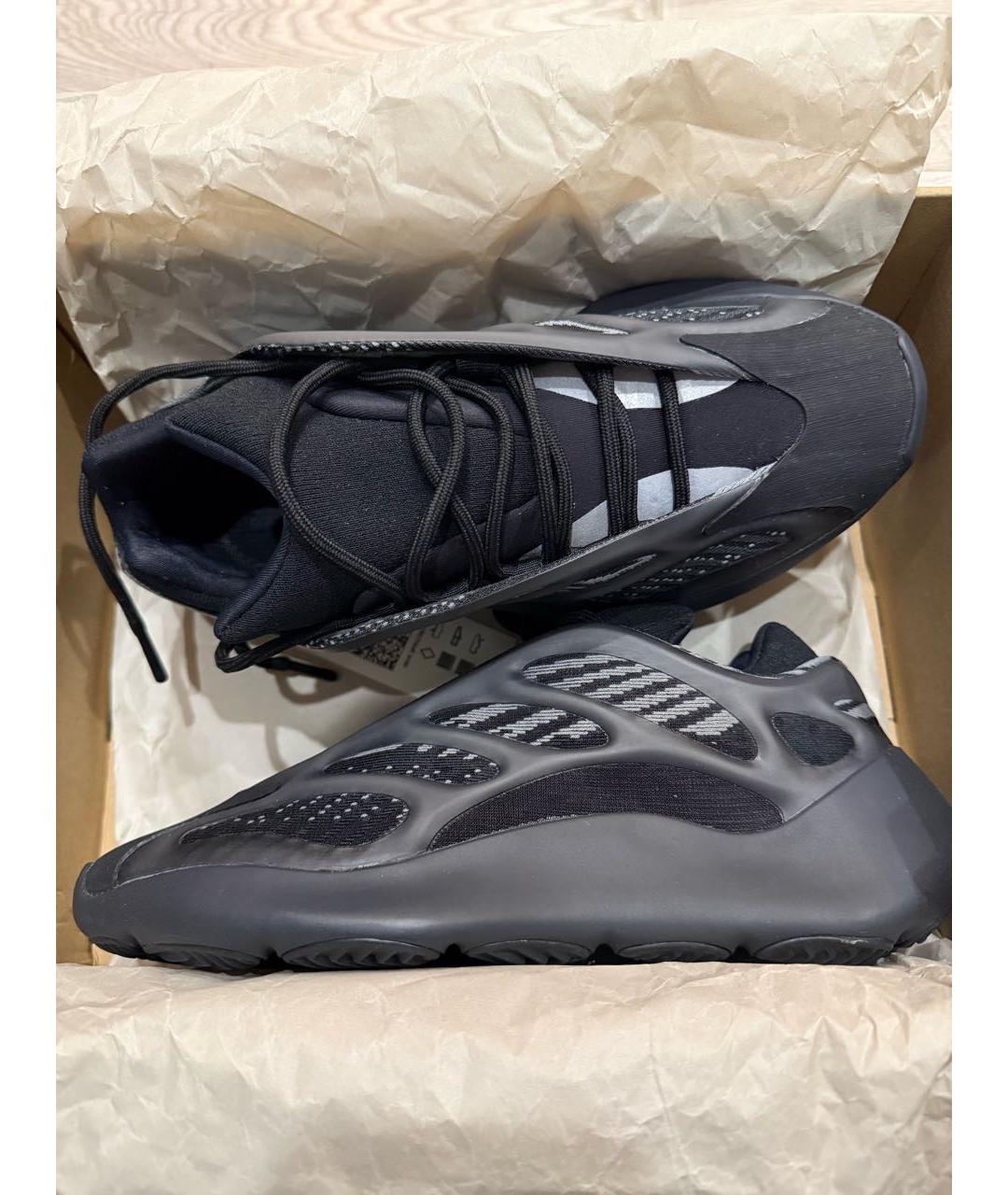 ADIDAS YEEZY Черные текстильные кроссовки, фото 2