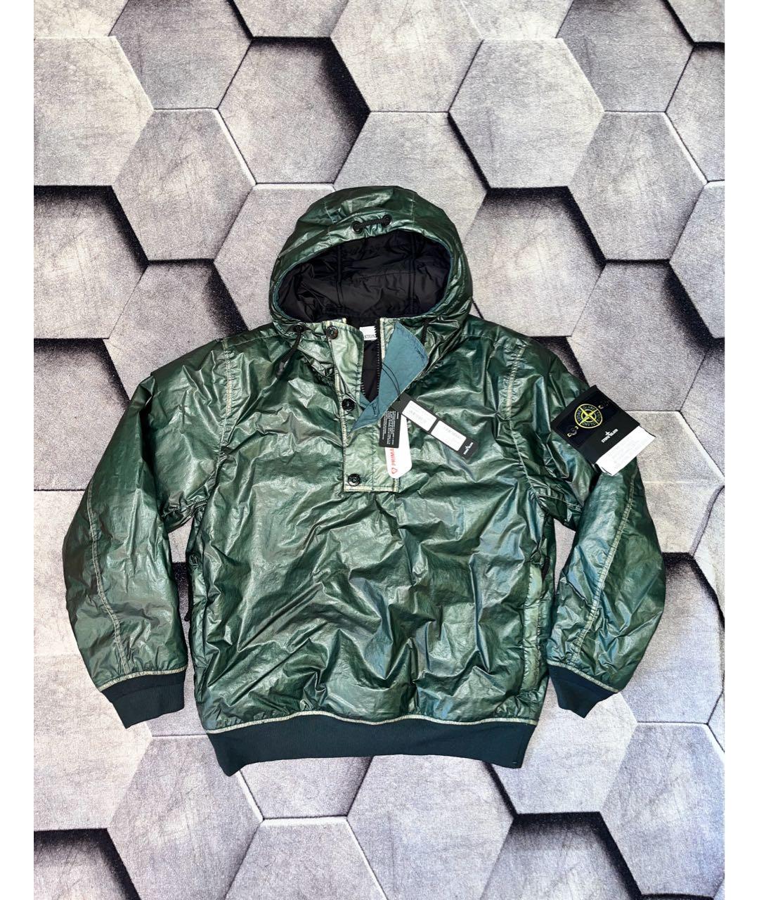 STONE ISLAND Зеленая полиамидовая куртка, фото 9