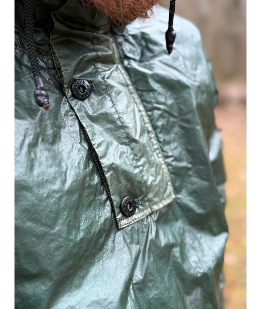 STONE ISLAND Зеленая полиамидовая куртка, фото 8