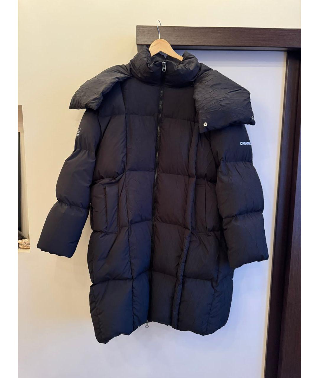 MM6 MAISON MARGIELA Черный полиамидовый пуховик, фото 8