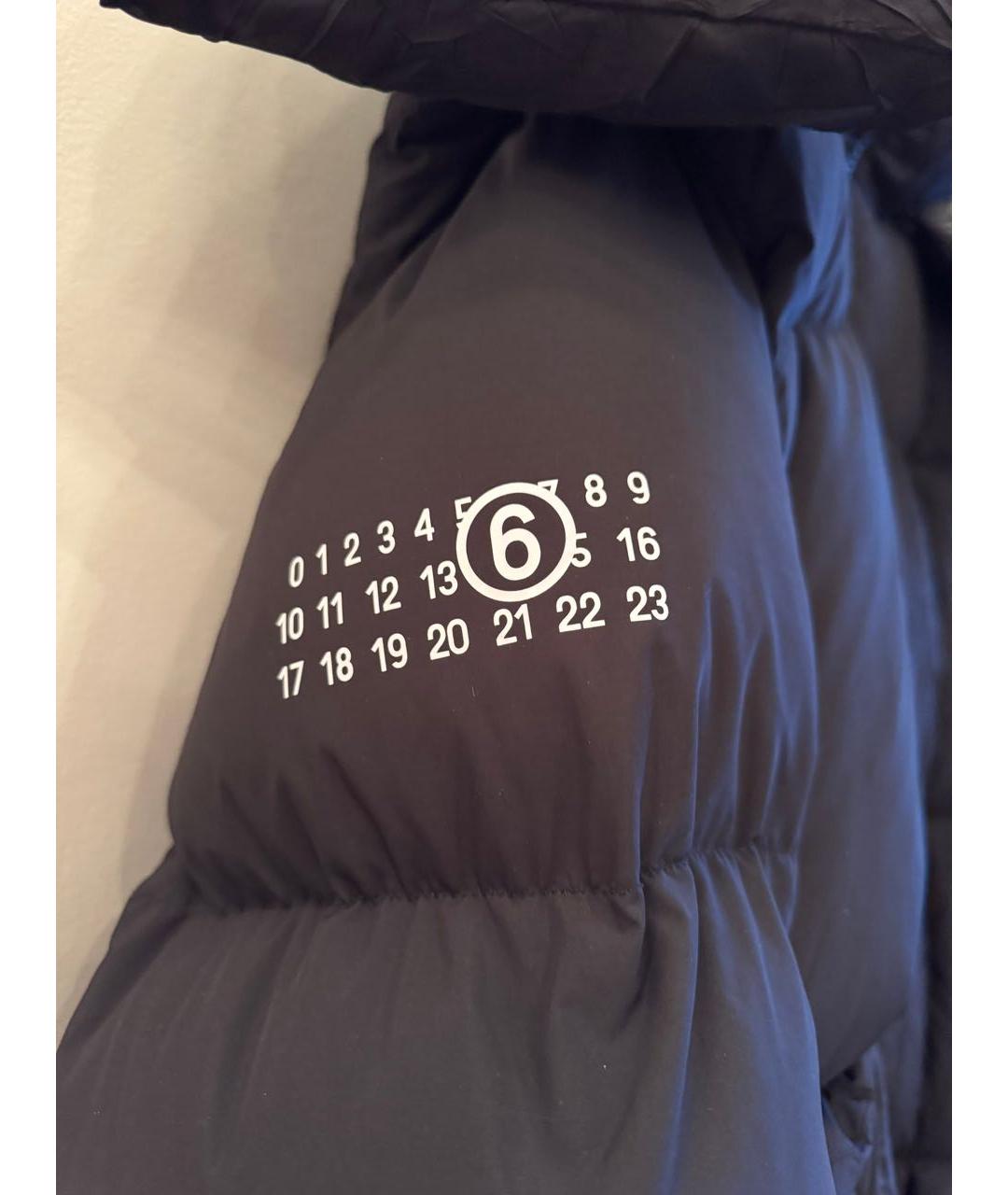 MM6 MAISON MARGIELA Черный полиамидовый пуховик, фото 3