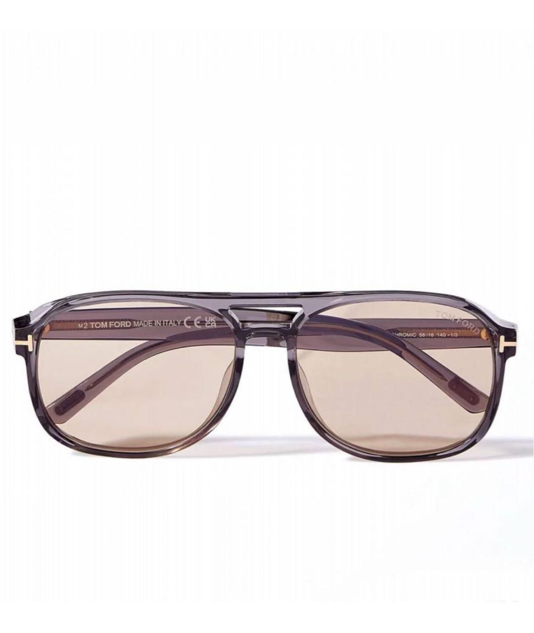 TOM FORD Фиолетовые пластиковые солнцезащитные очки, фото 3