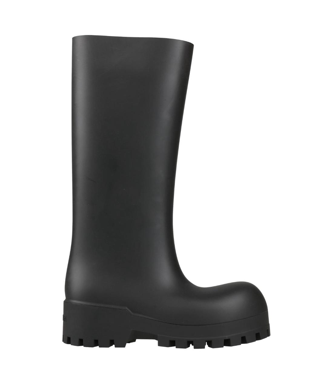 BALENCIAGA Черные резиновые сапоги, фото 1
